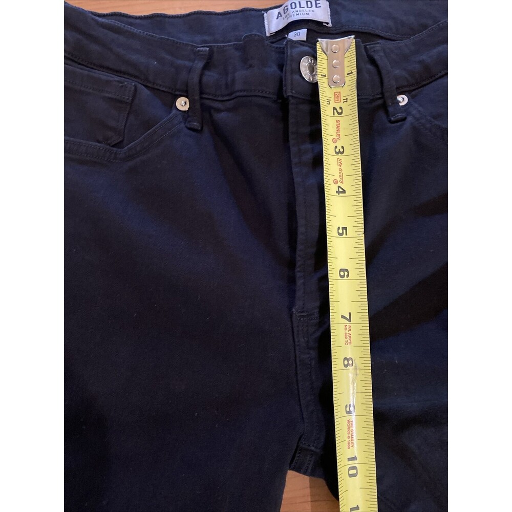 AGOLDE Filter Free Jeans Pants Black Skinny Leg Mid-Rise Women's -Size 30 - Picture 7 of 9